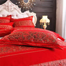 ABREEZE Twin Duvet Covers, Bohemian Retro Bedding Set, Coloful Mandala Down Comforter Cover, Boho Floral Style Quilt Cover, 100% Brushed Cotton, 1 Duvet Cover and 2 Pillow Shams,Red by CozyNest Decor