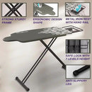 Extra Large Ironing Board with Large Hang Rail and Iron Rest in 63" L x 20" W (with Iron Rest) by CozyNest Decor