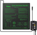 iPower 20" x 20" Warm Hydroponic Seedling Heat Mat and Digital Thermostat Control Combo Set for Seed Germination, Black by GreenHaven Gardens