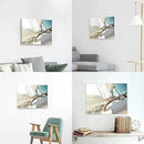 ARTISTIC PATH Sailboats Pictures Seascape Arts Paintings: Nautical & Sea Artwork Printed on Wrapped Canvas for Bathroom (24" W x 18" H, Multi-Sized) by CozyNest Decor