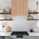 QEEIG Floating Shelves for Wall Bathroom Shelf Bedroom Kitchen Living Room Farmhouse Small Book Shelf 16 inch Set of 4, Brown (015-BN4) by CozyNest Decor
