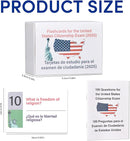 US Citizenship Flash Cards 2025 | 100 USCIS Civic Flash Card (Questions & Answers) | Bilingual English & Spanish Naturalization Test Study Guide | Includes Booklet & Portable Cards Ideal Gifts by TinyTreasures Baby Boutique