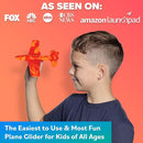 Airplane Toy Foam Glider Plane for Kids - Best Outdoor Toys for Boys & Girls - Kids Stocking Stuffers for Boys & Fun Flying Gliders Easy Throwing Air Planes - Great Gifts for Age 4 5 6 7 8 9 Year Olds by TinyTreasures Baby Boutique
