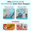 Baby Proofing Door Stopper, Door Pinch Guards Protect Child Fingers & PET Tails. Baby Safety Finger Protectors Prevent Pinch Injuries – Kids and Adults Love Whale Pinch Guard (Blue Pack of 2) by TinyTreasures Baby Boutique