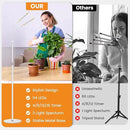 Grow Lights for Indoor Plants with Stand, 2-Heads Full Specturm Plant Grow Light with 4/8/12/16H Timer, 3 Color Modes, 360° Flexible Gooseneck, 24-68.7in Hight Adjustable Plant Growing Lamp by GreenHaven Gardens