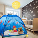Undersea World Kids Play Tent, Kids Play Tent Foldable Pop Up Indoor Outdoor Party Undersea World Playhouse Tent Toy for Boys Girls-47 * 47 * 41 (Blue) by TinyTreasures Baby Boutique