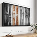 ElephantStock Ski Collection Wall Art - Horizontal Framed Canvas - 1-Piece Bathroom Wall Decor - Photography sports Canvas Print - Brown and Black Decor for Wall - 25" X 17" by CozyNest Decor