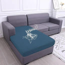hyha Waterproof Sectional Couch Covers, Non Slip Sofa Couch Cushion Covers L Shape, Thick Stretch Jacquard Fabric, Washable Sofa Slipcovers with Elastic Bottom (1 Piece for Chaise XL, Blue) by CozyNest Decor