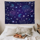 HZOHNAGO Boho Sun Moon Tapestry Purple Blue Sun Stars Galaxy Pattern Printed Wall Tapestry Wall Hanging for Bedroom Living Room Dorm 80" W x 60" H by CozyNest Decor