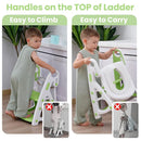 Primlect Potty Training Seat, 2-in-1 Toddler Toilet Seat with Step Stool, Ultra-Stable Potty Chair Attachment, Adjustable Seat and Step Ladder, Non-Slip Design, Splash Guard for Boys and Girls(Green) by TinyTreasures Baby Boutique