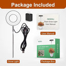 Grow Lights for Indoor Plants Small Potted - Full Spectrum, Auto 3/9/12H Timer, 10-Level Dimming & Adjustable Height - Compact Grow Light for Succulents, Herbs, Foliage in Home/Office (Black,1PACK) by GreenHaven Gardens