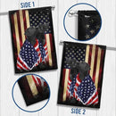 FLAGWIX Patriot American Dog Flag - Labrador Retriever Dogs Double Sided Flag - 4th of July Decorations for Home, Outside, Patriotic House Flag 30x40 Heavy Duty Canvas, Decorative Indoor Outdoor Flag by GreenHaven Gardens