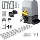 Blütezeit 5290lb Automatic Sliding Gate Opener Rack Drive Operator for Heavy Driveway Slide Gates Up to 40 Feet, Rolling Gate Motor with 2 Remote Controls, Infrared Sensor & Complete Hardware Kit by GreenHaven Gardens