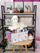 Rectangular Storage Basket Fabric Organizer Bin for Toys,Books,Clothes,Gifts,Pets-Perfect for Home,Office,Nursery,Dorm,Shelf(Rec Spaceships) by TinyTreasures Baby Boutique