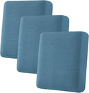 H.VERSAILTEX Super Stretch Individual Seat Cushion Covers Sofa Covers Slipcover Sets Thick Jacquard Textured Twill Fabric (3 Piece, Dusty Blue) by CozyNest Decor