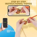 MOREJMTT Crochet Kit for Beginners, Learn to Crochet, Include Easy Knitting Soft Yarn, Step-by-Step Video Tutorial, Hook, Holiday Birthday Gift for Adults and Kids(Sausage Dog) by TinyTreasures Baby Boutique