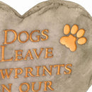 Spoontiques - Garden Décor - Dogs Leave Pawprints Stepping Stone - Decorative Stone for Garden by CozyNest Decor