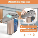 Automatic Soap Dispenser, PZOTRUF Touchless 17oz/500ml with Upgraded Infrared Sensor, 5 Adjustable Soap Dispensing Levels, Liquid Hand Soap Dispenser for Bathroom (Rose Gold) by CozyNest Decor