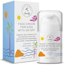 Kid Face Sunscreen Moisturizer with SPF – SPF 30 Mineral Face Sunscreen – Lightweight, Non-Greasy, Reef-Safe with Zinc Oxide & Niacinamide – Broad-Spectrum UV Protection – Daily Moisturizer for Kids by TinyTreasures Baby Boutique