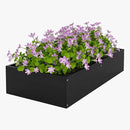 Raised Garden Bed 47.24 * 24.4 * 9.65 in,HDPE Vegetable Planter Bed Outdoor,Elevated Horticulture Planter Bed,Waterproof,Rot-Resistant and Non-Cracking Above Ground Garden Bed(Black) by GreenHaven Gardens