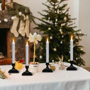 DRomance Flameless Window Candles with Remote Timer, 4 Pack White LED Flickering, Dripping Wax Effect, Suction Cups Included by GreenHaven Gardens