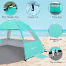 Venustas Beach Tent Sun Shelter for 3/4-5/6-7/8-10 Person, UPF 50+ UV Protection Beach Canopy, Lightweight and Easy Setup Cabana, Portable Shade Tent by TinyTreasures Baby Boutique