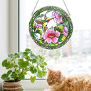 Godferyxin Stained Glass Suncatcher Handmade Glass Hummingbird Suncatcher 8" Stained Glass Hanging Decoration for Window or Wall for Mom,Grandma,Teacher,Friend by GreenHaven Gardens
