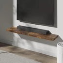 Floating Shelf, Set of 2 Wall Shelf, 30 in W x 12.75 in D x 2 in H Wooden Floating Wall Shelf with Invisible Brackets for Living Room/Bedroom/Bathroom/Kitchen Storage and Decor, Rustic Brown by CozyNest Decor