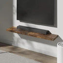 Floating Shelf, Set of 2 Wall Shelf, 24 in W x 12.75 in D x 2 in H Wooden Floating Wall Shelf with Invisible Brackets for Living Room/Bedroom/Bathroom/Kitchen Storage and Decor, Rustic Brown by CozyNest Decor