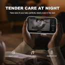 Baby Monitor with 2 Cameras and Audio - Video Baby Monitor with 960ft Long Range, Remote Pan-Tilt-Zoom, Night Vision, Temperature Sensor, 2-Way Talk, 8 Lullabies, 30-Hour Battery & No WiFi by TinyTreasures Baby Boutique