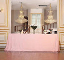 SquarePie Sequin Tablecloth 60 x 120 Inch Pink Sparkly Table Linen for Wedding Party by CozyNest Decor