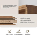 43 in Tall Bookcase, 3-Tier Bookshelf Open Storage, 33 inch Wide Floor Standing Indoor Furniture, Book Cases for Home School Library Office Bedroom Kids, Oak 3 Tiers by CozyNest Decor