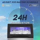 Commercial Ice Maker Machine 150LBS/24H with 50LBS Storage Bin, Stainless Steel Undercounter/Freestanding Ice Maker Machine for Home Bar Outdoor, 55PCS Ice Cubes Ice Machine, Self Cleaning by CozyNest Decor