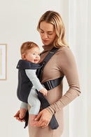 BabyBjörn Baby Carrier Mini, Anthracite, 3D Mesh | Newborn Carrier (7-25 lbs), Ergonomic, Easy-to-Use by TinyTreasures Baby Boutique