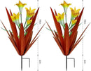 Homight Metal Agave Plant Outdoor Decoration Outdoor Garden Decoration Lily Mexican Yard Art Plant Garden Agave Lily Decorative Garden Gift… (2 Big Yellow Lilies) by GreenHaven Gardens