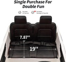 24V 10Ah Electric Police SUV Car Ride-On Toy for Big Kids, 4WD 2-Seater w/Parental Remote Control, 5Mph Max Speed - White by TinyTreasures Baby Boutique