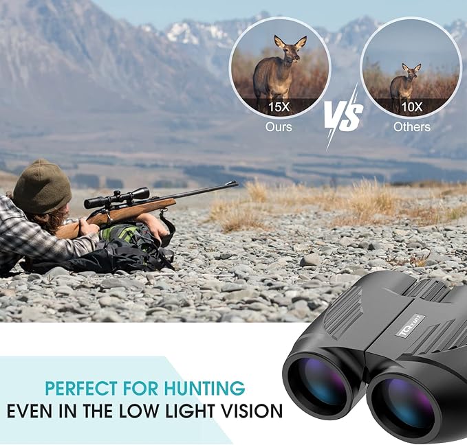 20x25 Binoculars for Adults and Kids, High Power Easy Focus Compact Binoculars with Low Light Vision for Bird Watching and Travel by TinyTreasures Baby Boutique