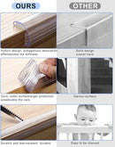 Baby Proofing,16.4ft(5M) Silicone Soft Corner Protectors with Pre-Taped Strong Adhesive, Edge Protectors for Sharp Corners of Cabinets, Tables by TinyTreasures Baby Boutique