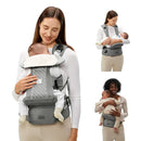 Bc Babycare Hexa Effortless Baby Carrier with Hip Seat - Ergonomic Toddler Carrier (13.2-33 lbs), Adjustable Slide Lock & Knob, Hip-Healthy Design for Parent's Back Relief, Gray by TinyTreasures Baby Boutique