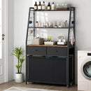 Laundry Hamper Laundry Basket with 3 Section Pull-Out Rolling Bags & 2-Tier Storage Shelf, Laundry Sorter for Organization and Storage with 2 Drawers for Laundry Room, Bathroom by CozyNest Decor