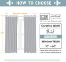 ChrisDowa 100% Blackout Curtains 54 inch Long for Bedroom with Black Liner, 2 Thick Layers Total Blackout Thermal Insulated Grommet Window Curtains 2 Panels Set (Aqua, 42 x 54 Inch) by TinyTreasures Baby Boutique