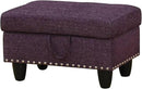 Ottoman Rectangular Storage Ottoman Bench, Footrest Stool Footstool with Lid for Living Room, Bedroom, Entryway, Brown, 28.5"x19.5"x17.5" by CozyNest Decor
