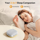 Portable Sound Machine for Travel, White Noise Sound Machine for Sleeping, 52-Hour Lasting Mini Noise Machine with 21 Quality Non-looping Sounds, Headphone Jack, Memory, Timer for Adults,Hotel (White) by TinyTreasures Baby Boutique