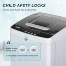 Euhomy 1.03cu.ft Portable Washer, 8.8LBS Capacity Small Portable Washing Machine with 10 Programs 5 Water Levels, Drain Pump and LED Display,Compact Washer for Apartments, RVs, Homes, Light Gray by CozyNest Decor