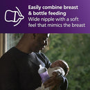 Philips Avent Natural Baby Bottles with Natural Response Nipples (Medium Flow, Flow 3), 9oz, Purple, 4-Pack, SCY903/34 by TinyTreasures Baby Boutique