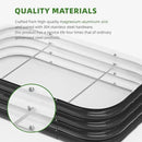 DaisyVibe Raised Garden Bed Kit, Planter Raised Garden Boxes Outdoor, Oval Large Metal Raised Garden Beds for Vegetables Flowers (Grey, 8ftx2ftx1ft) by GreenHaven Gardens