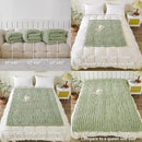 WESHIONGOO Chunky Knit Blanket Throw 40"×40" Knit Throw Blanket for Couch Bed Throw Blanket with Jumbo Chenille Yarn Thick 100% Handmade (Sage Green) by CozyNest Decor