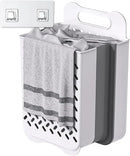 Plastic Foldable Laundry Basket with Handle, 42L Wall Mounted Laundry Hamper Freestanding Dirty Clothes Hamper, Collapsible Laundry Baskets Pop Up Hamper Storage Container for Snacks Dolls by CozyNest Decor