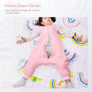 Baby Toddler Sleep Sack with Feet 2.5 TOG Winter, Wearable Blanket with Legs, Toddler Sleeping Sack Long Sleeve (Pink, 12-24 Month) by TinyTreasures Baby Boutique