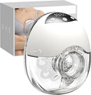 LAMSUET Electric Hands-Free Breast Pump, Strong Suction Wearable Breast Pump with 4 Modes & 12 Levels (White, 1 Pack) by TinyTreasures Baby Boutique